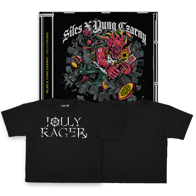 Siles & Yung Czarny - JOLLY RAGER CD + tees czarny [pakiet]